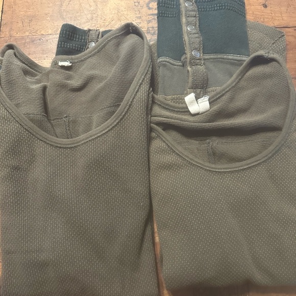 army green free people thermal L - Picture 2 of 10